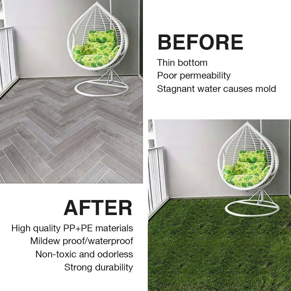 **BEFORE**

- Thin bottom
- Poor permeability
- Stagnant water causes mold

**AFTER**

- High quality PP+PE materials
- Mildew proof/waterproof
- Non-toxic and odorless
- Strong durability