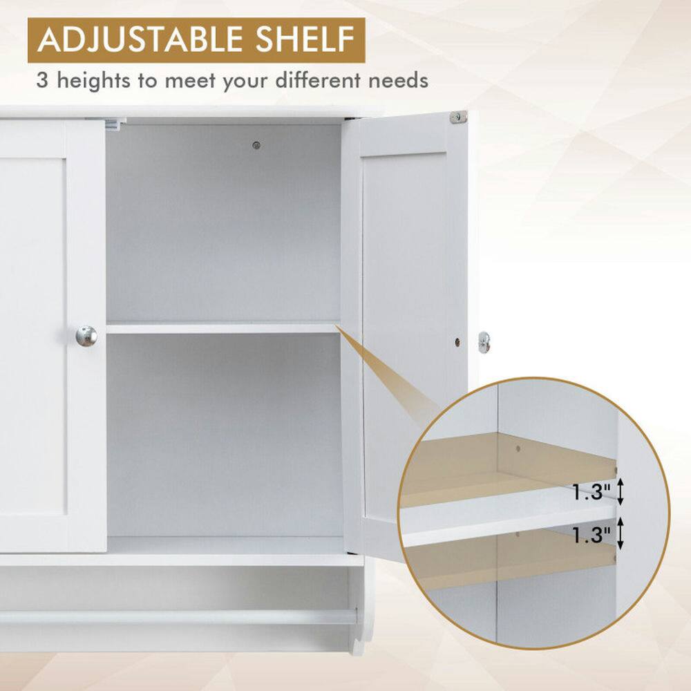 ADJUSTABLE SHELF  
3 heights to meet your different needs  
1.3"  
1.3"