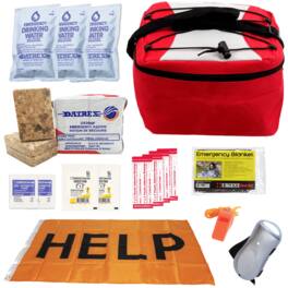 JupiterGear - WSK 72-Hour Emergency Commuter Survival Kit - Red