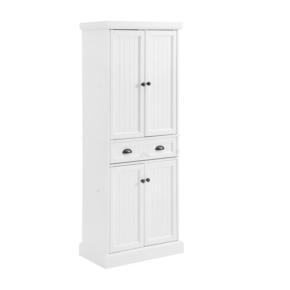 Alt View 8. Crosley Furniture - Shoreline Kitchen Storage Pantry - White.
