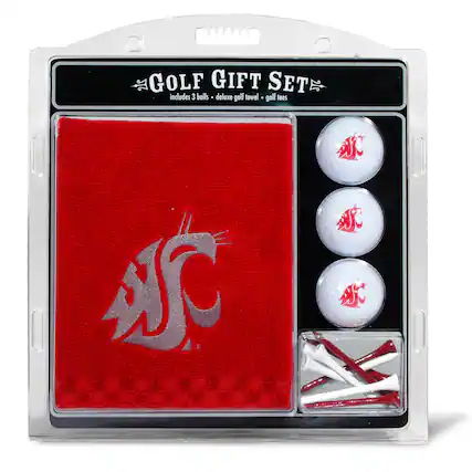 GOLF GIFT SET
includes 3 balls • deluxe golf towel • golf tees