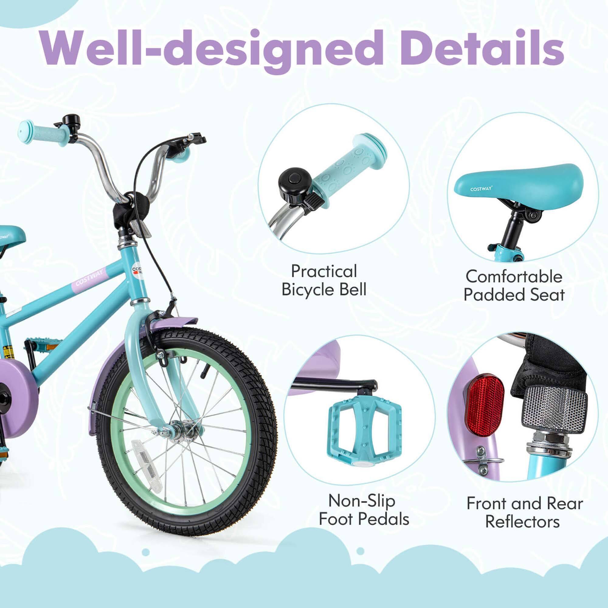 Well-designed Details

- Practical Bicycle Bell
- Comfortable Padded Seat
- Non-Slip Foot Pedals
- Front and Rear Reflectors