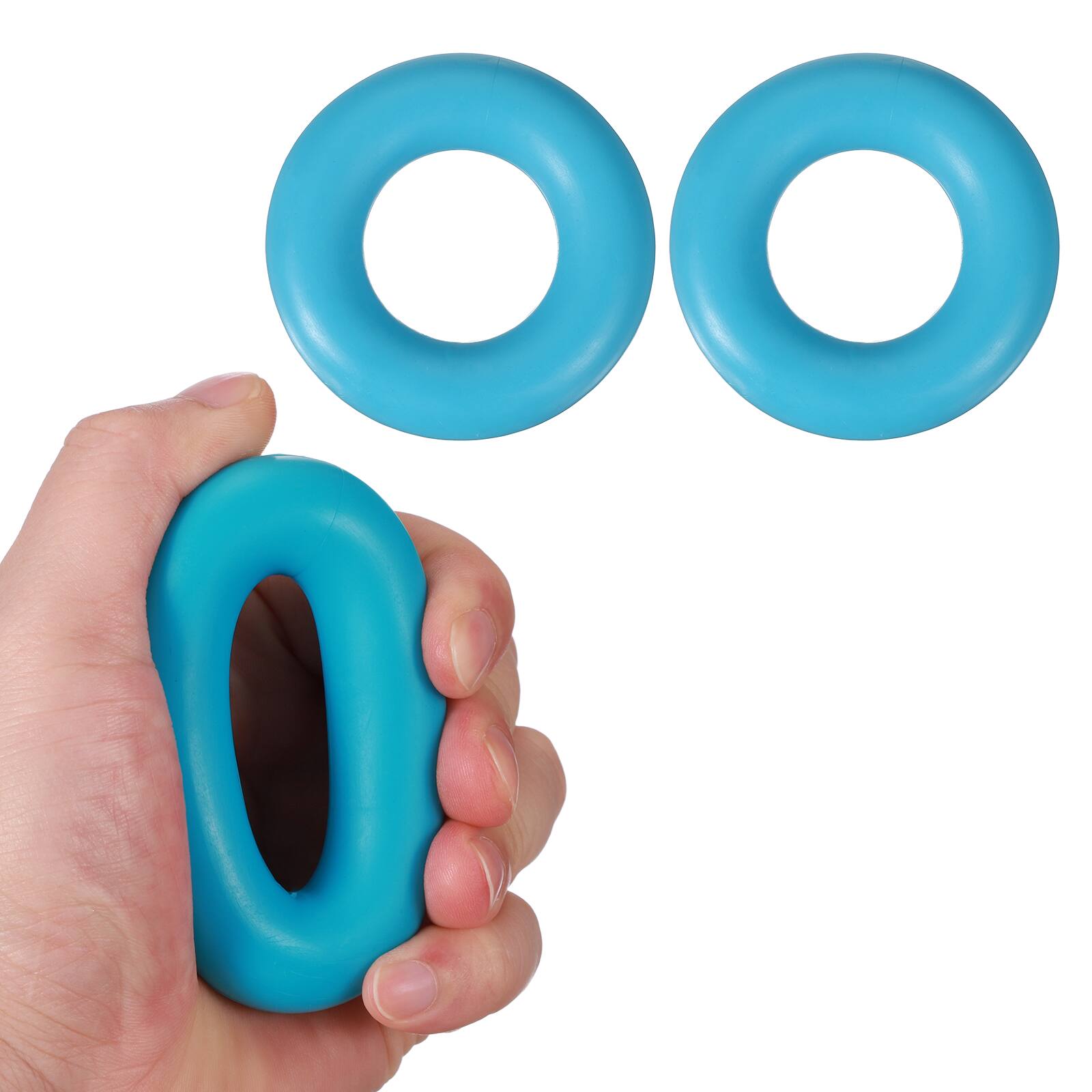 Front. Unique Bargains - 2pcs 2.8" 35LB Extra Pro Hand Gripper - Durable Non-Slip Exercise for Athletes, Rock Climbing, Workout & Fitness - Lake.