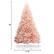 The text on the image reads "7ft 4.1ft," which indicates that the pink Christmas tree is approximately 7 feet tall and 4.1 feet wide.