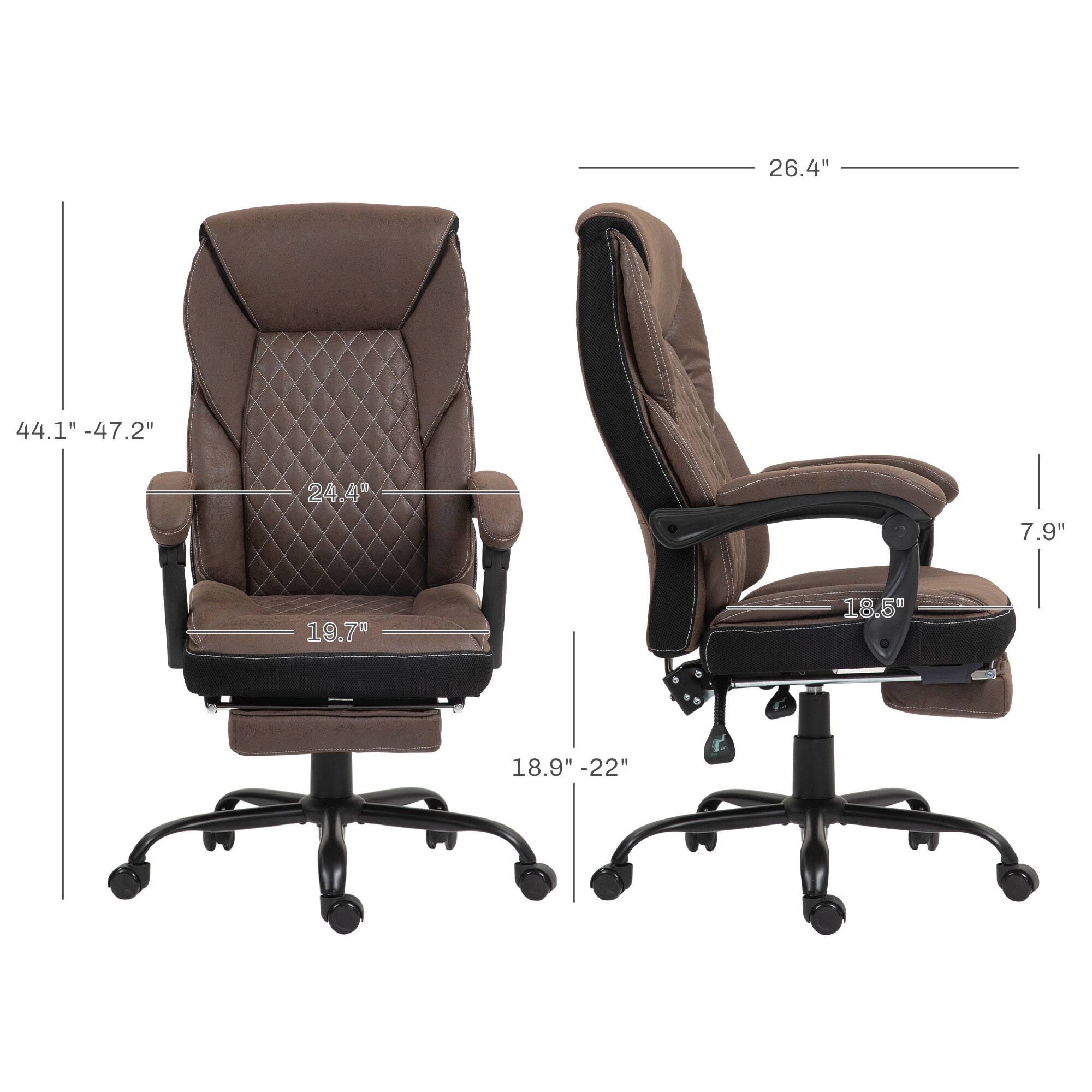 - Width: 26.4"
- Height: 44.1" - 47.2"
- Depth: 24.4"
- Seat Height: 18.9" - 22"
- Seat Depth: 19.7"
- Armrest Height: 7.9"
- Armrest Width: 18.5"