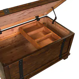 Liberty Furniture Industries - Aspen Skies Storage Trunk in Russet - Brown