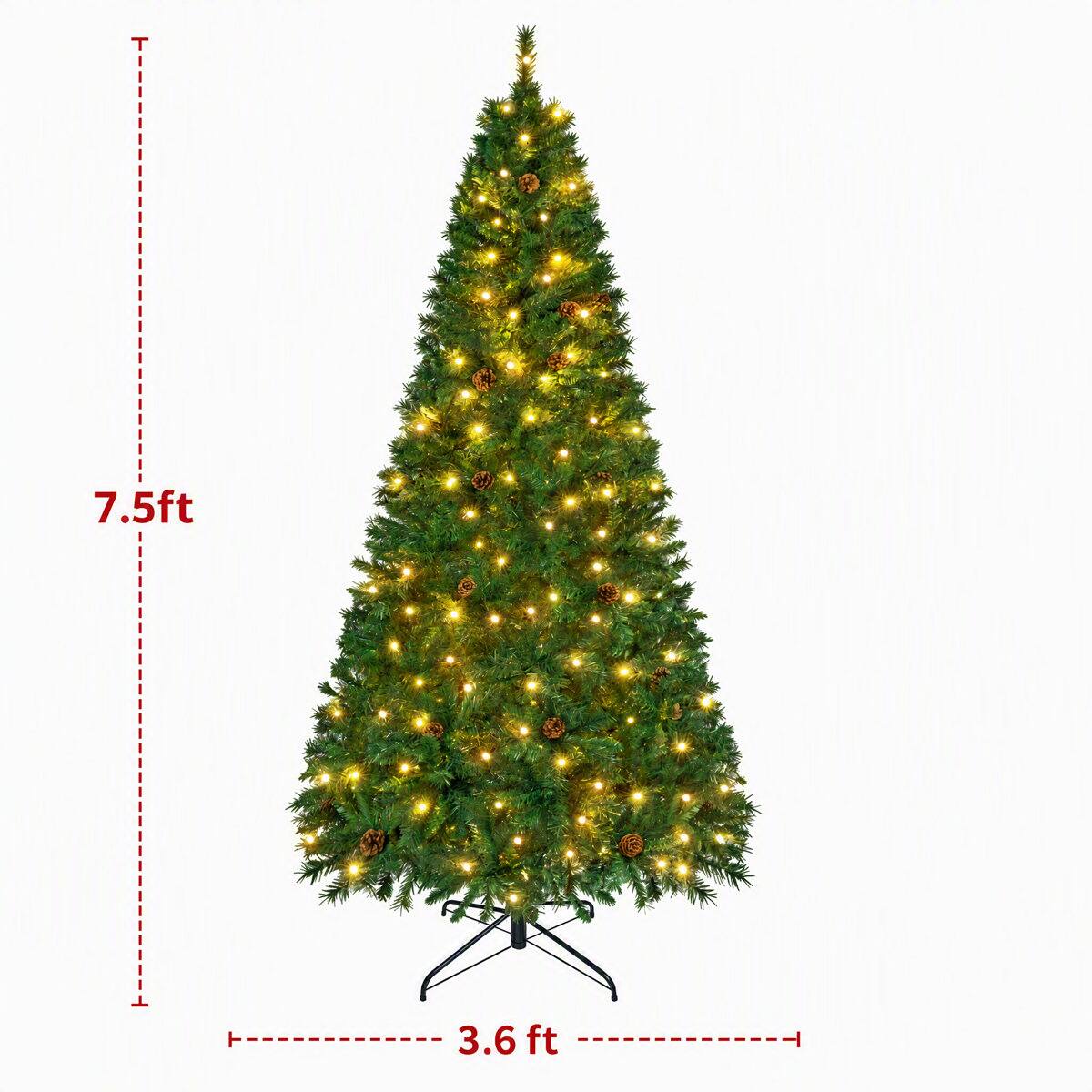 7.5ft  
3.6ft
