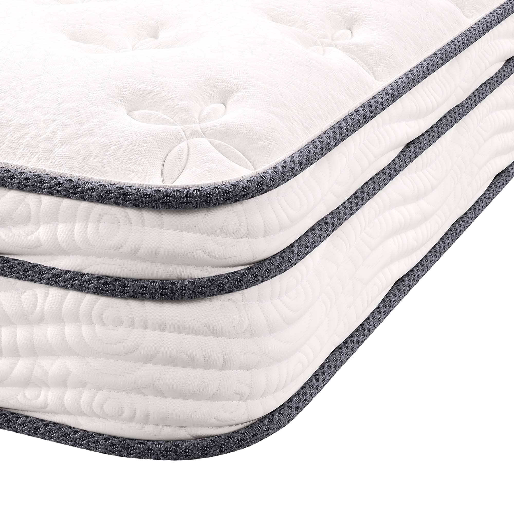 Left. Modway - Jenna 8" Innerspring and Foam Narrow Twin Mattress by Modway - White.