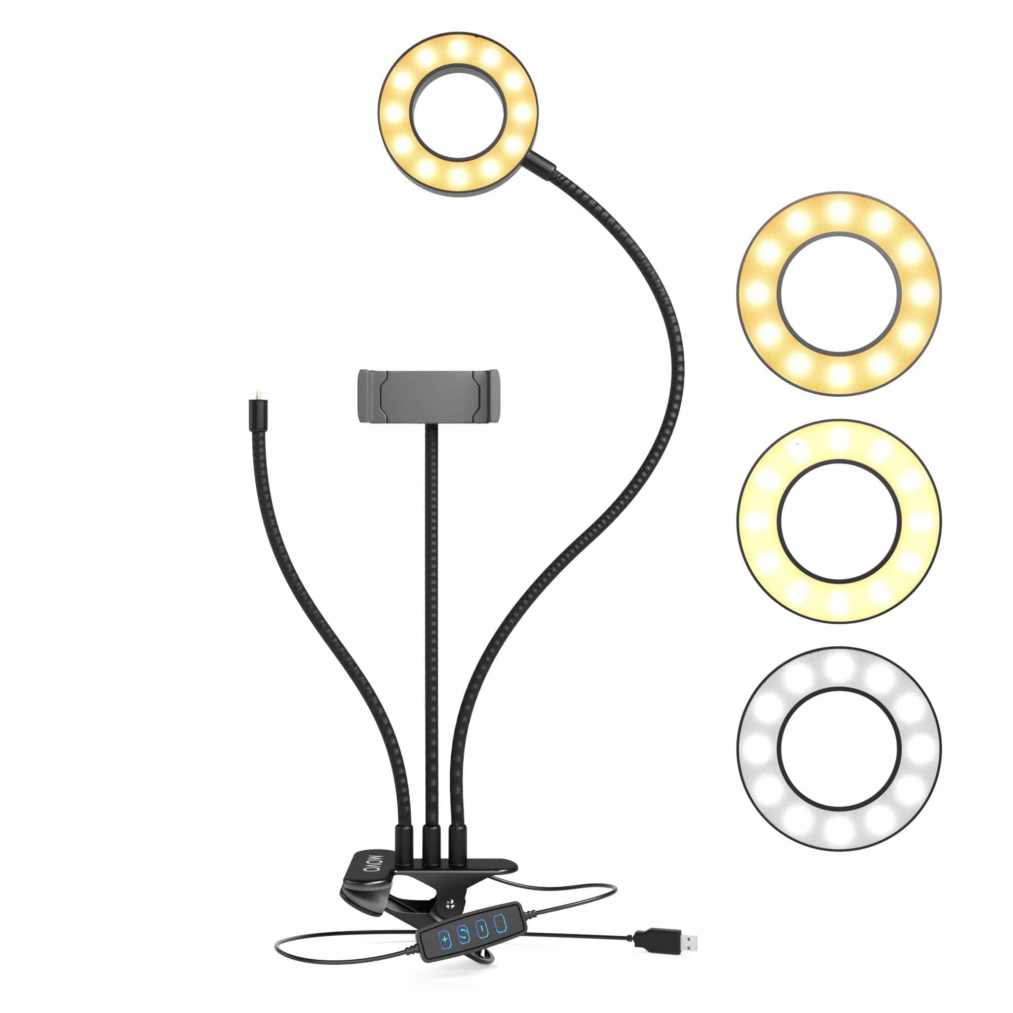 MOVO - VGC-3 Selfie Ring Light Stand - Complete Mobile Studio