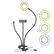 Front. MOVO - Movo VGC-3 Selfie Ring Light Stand - Complete Mobile Studio.