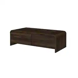 Manhattan Lane - Maria Coffee Table, 2 Drawer and Waterfall Style, Wood 47 Inch - Walnut Brown
