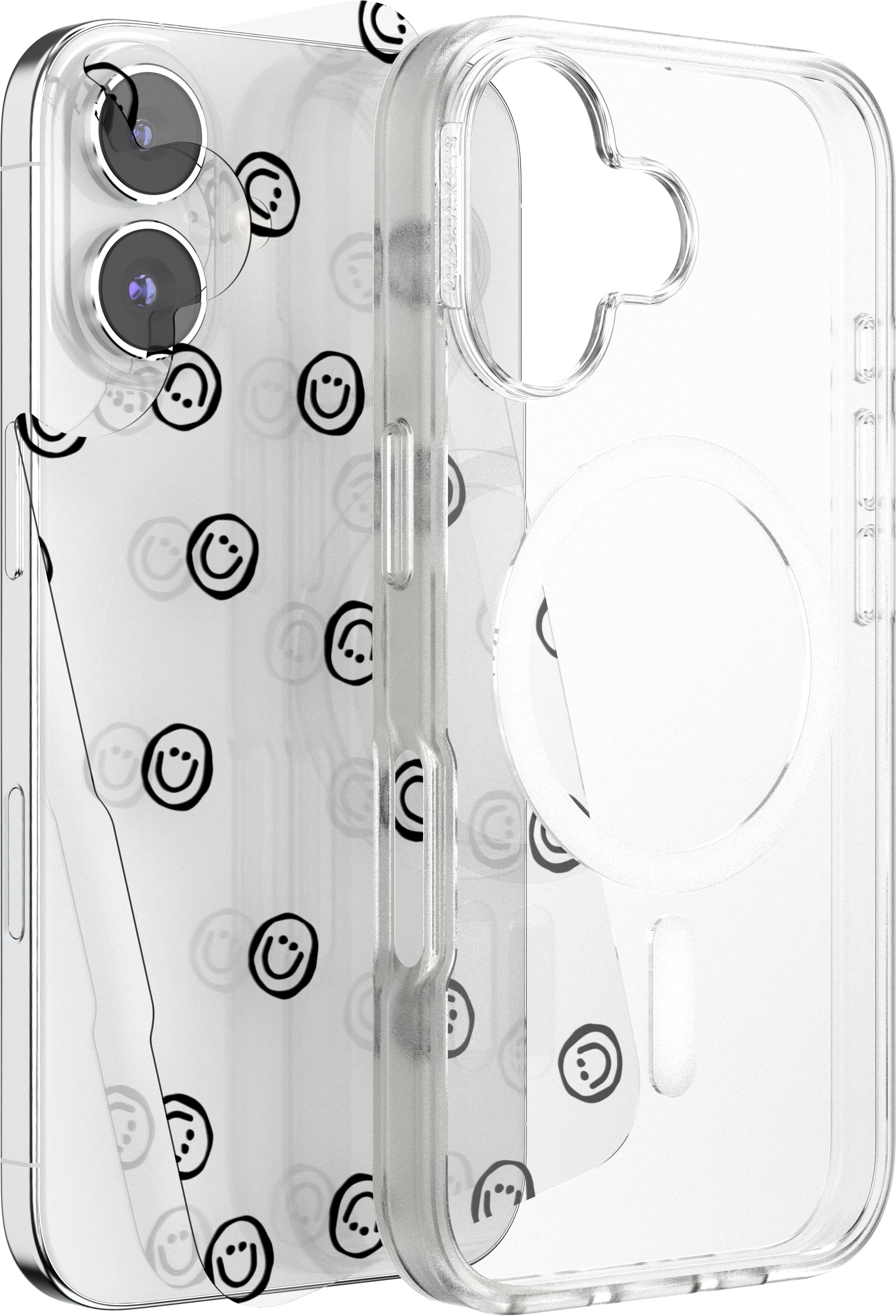 Left. PopSockets - Looks iPhone 16 Swappable Graphic Case Inserts (3 per pack) - compatible w/ PopSockets PopCase only - Multi Bundle.