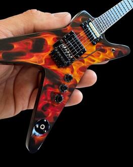 Axe Heaven - Dimebag Darrell - Dimebag Darrell Pantera Dean Dime O Flame ML Mini Guitar Replica - Collectibles - Multicolor
