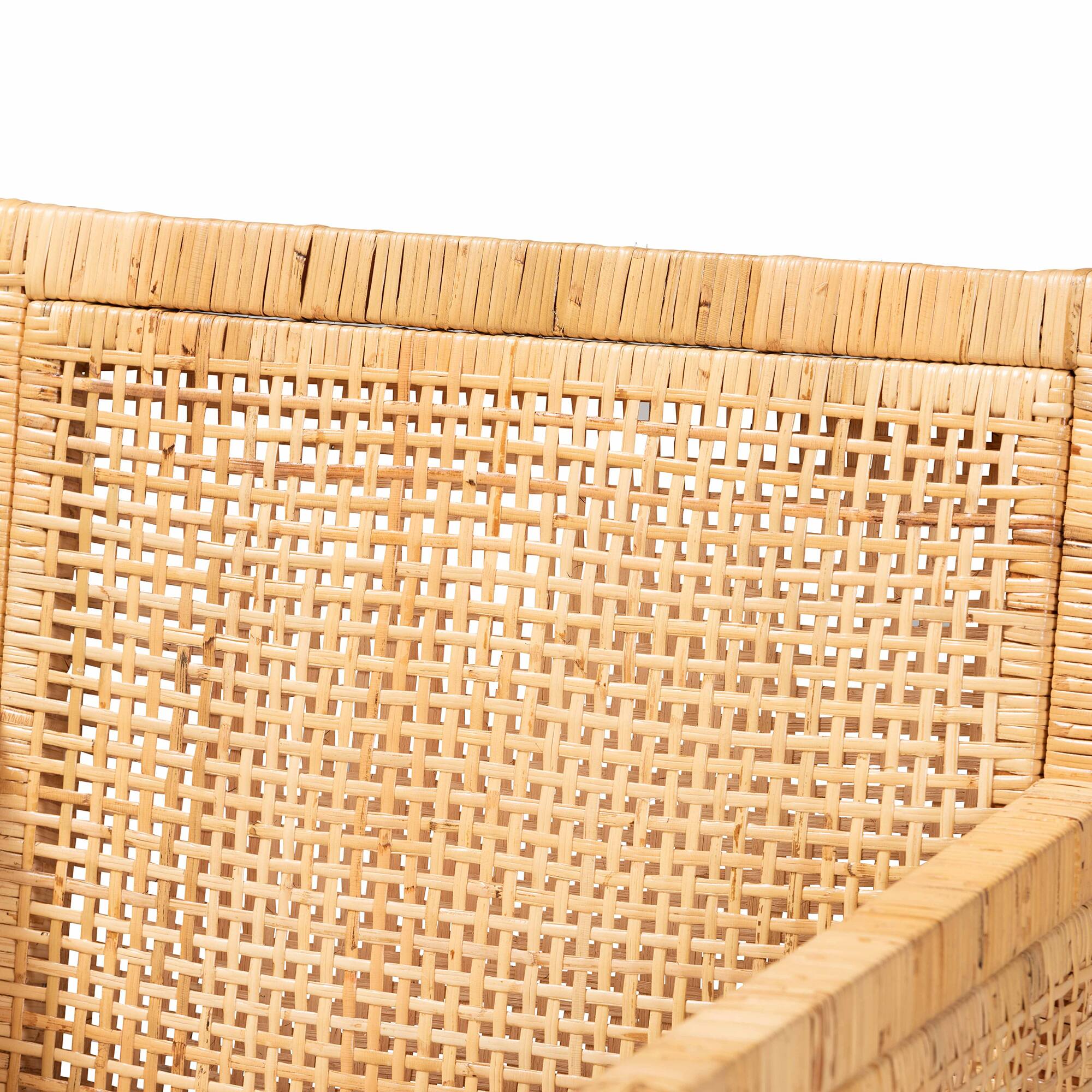 Alt View 1. bali & pari - Karis Modern and Contemporary Natural Finished Wood and Rattan Dining Chair - Natural/White.