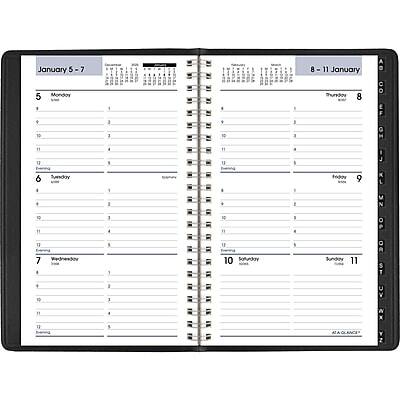 January 5 - 7

5 Monday
6 Tuesday
7 Wednesday

8 Thursday
9 Friday
10 Saturday
11 Sunday

0 - 11 January

8 Thursday
9 Friday
10 Saturday
11 Sunday

AAGLANCE
ZC 0 30 ST K x> NA