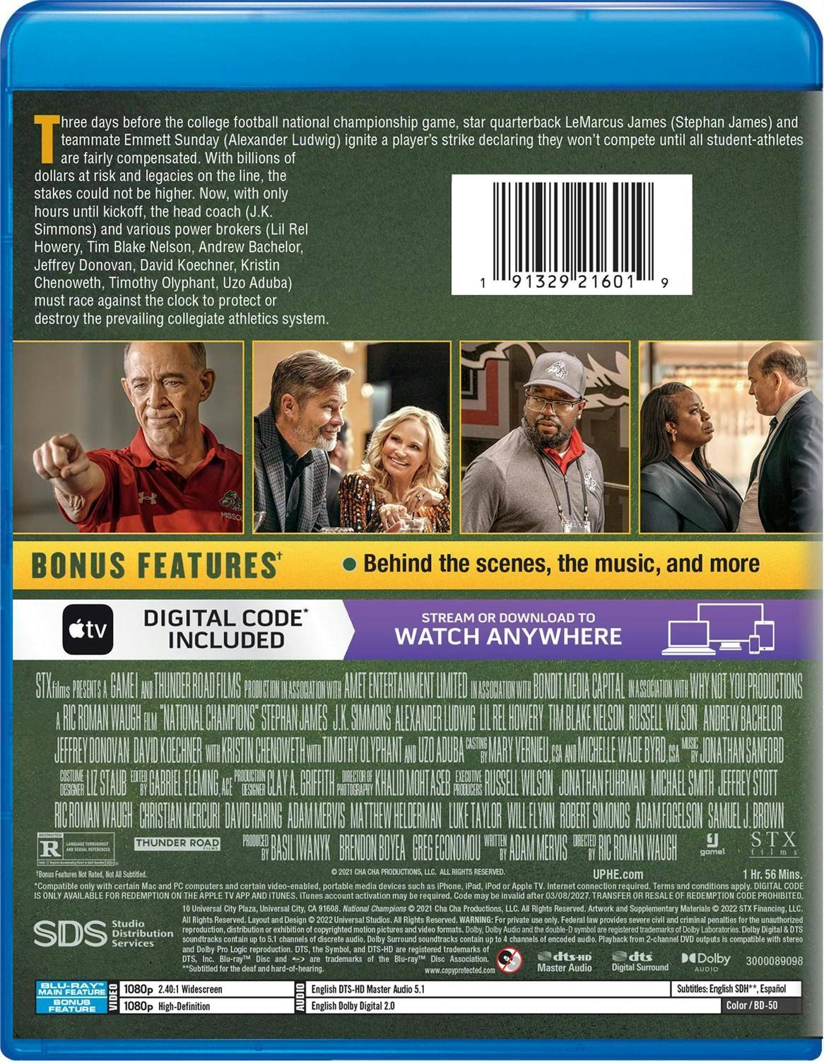 Back. National Champions   - BLU-RAY.