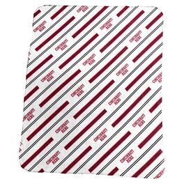 Logo Brands - Cincinnati Reds 50" x 60" Classic Vertical Stripe Fleece Throw Blanket - Multicolor