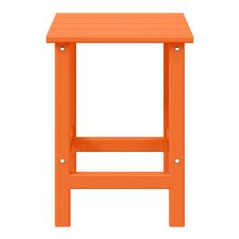 WestinTrends - Malibu 14" square outdoor Side table for Adirondack chair - Orange