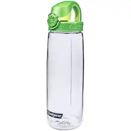 Nalgene - Sustain 24 oz. Tritan On the Fly Water Bottle - Clear/Sprout Green