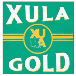 Jardine - XULA Gold 10'' x 10'' Retro Team Sign - Green