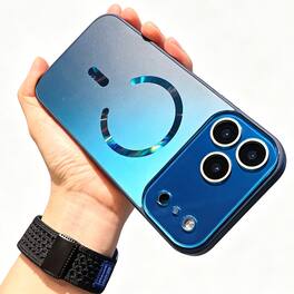 Dteck - Magnetic Case for Apple iPhone 17 Pro Max,Mag Safe Compatible,Shockproof Matte Back Cover with Integrated Lens Protector - Blue