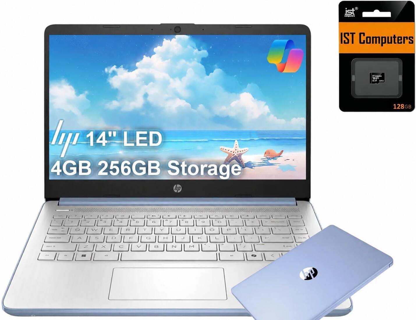 IST Computers  
14" LED 4GB 256GB Storage  
hp  
128GB