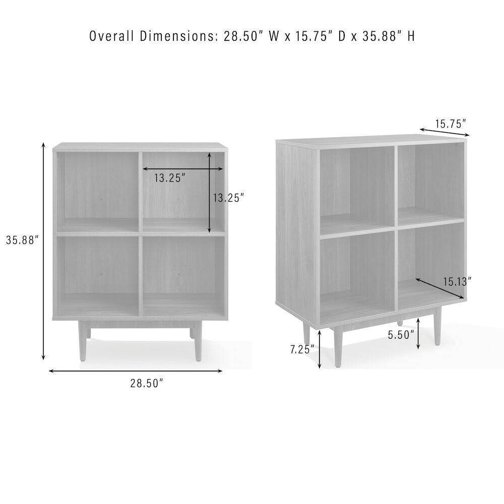 Overall Dimensions: 28.50" W x 15.75" D x 35.88" H  
13.25" x 13.25"  
15.13"  
7.25"  
5.50"