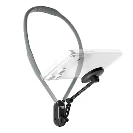 Front. Neewer - Magnetic Phone Neck Holder for MagSafe iPhone/Android, Quick Release, GP47 - Black.