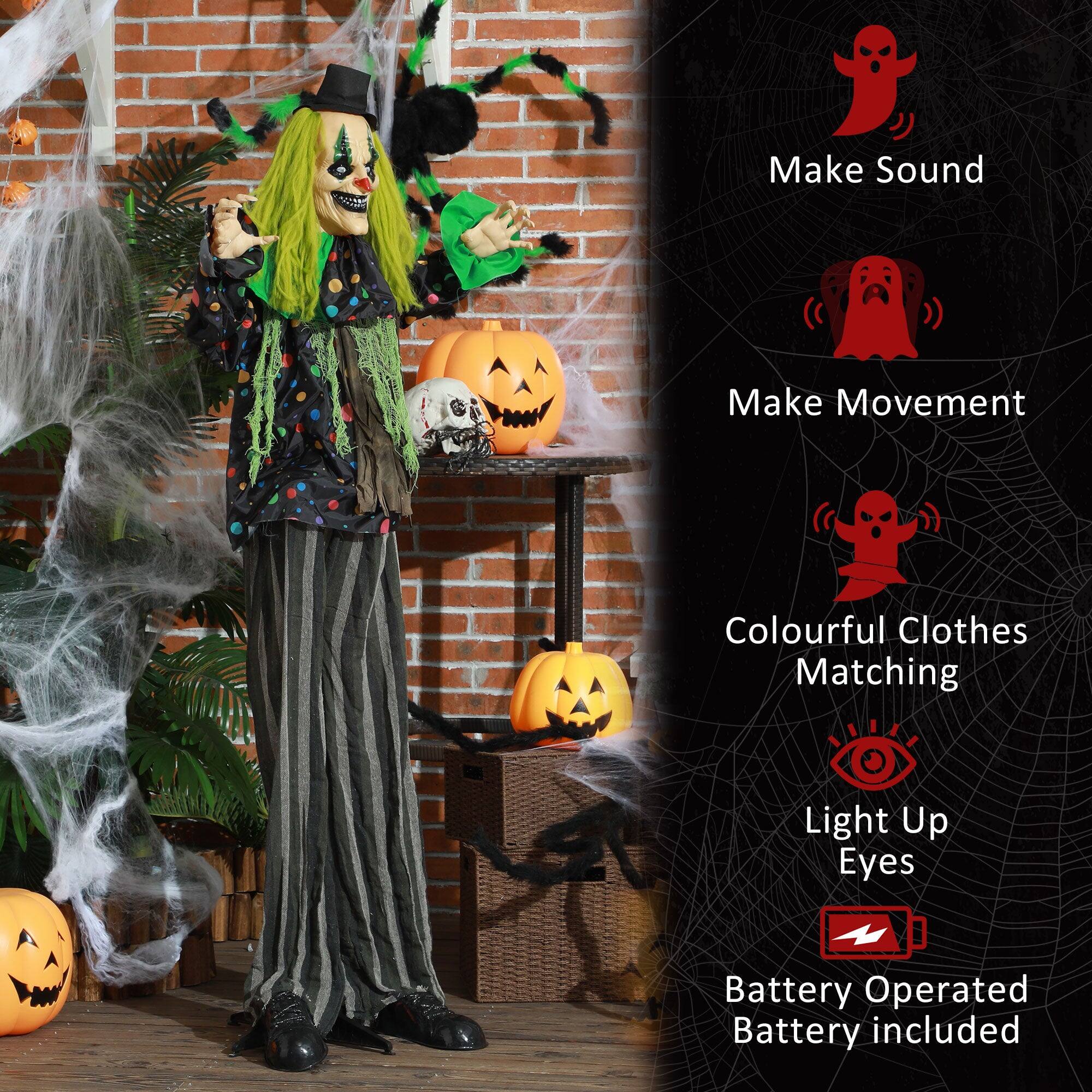 - Make Sound
- Make Movement
- Colourful Clothes Matching
- Light Up Eyes
- Battery Operated
- Battery included