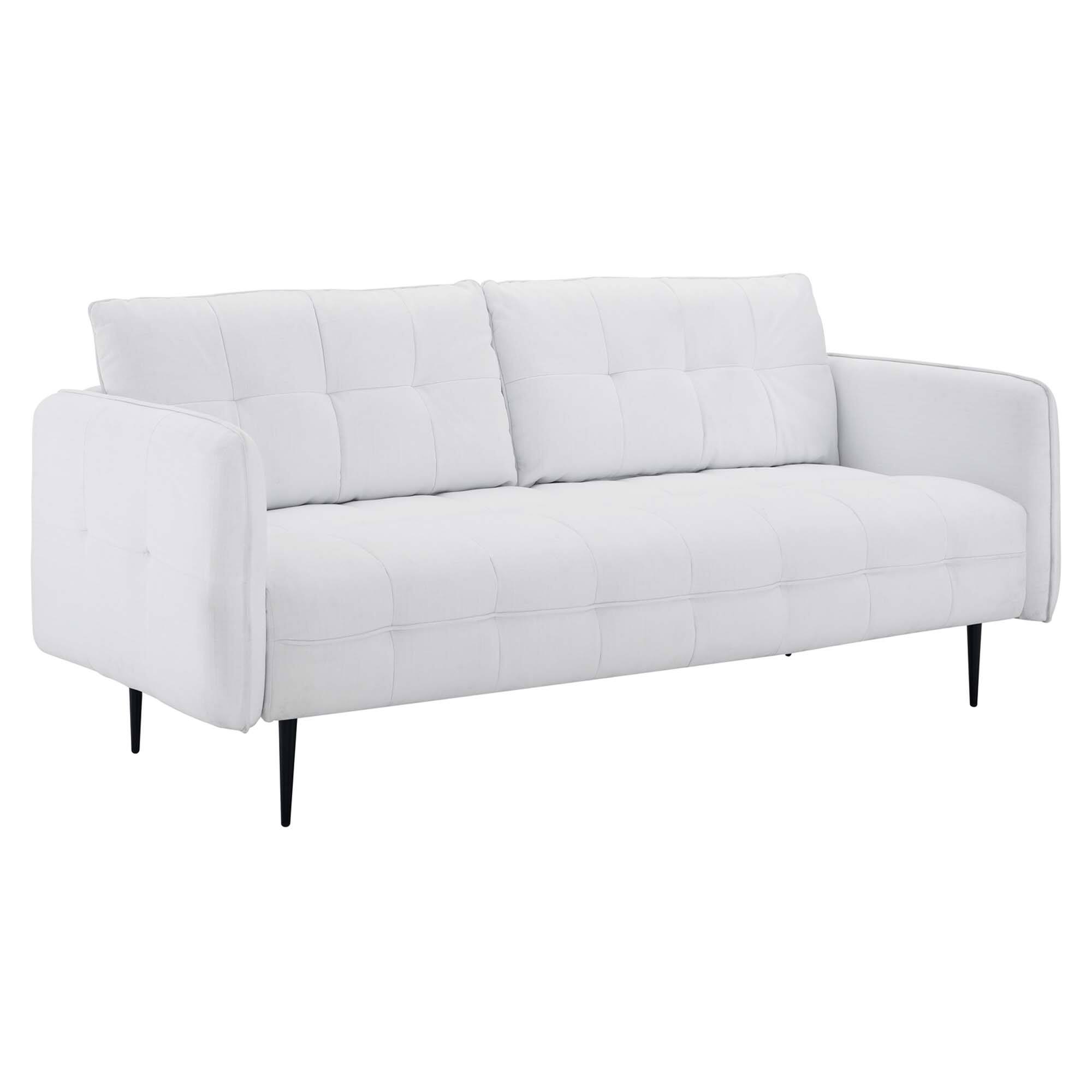 Angle. Modway - Cameron Tufted Fabric Sofa by Modway - White.