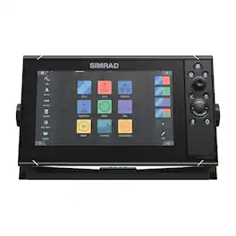 Simrad - NSS Evo3S Fish Finder Chartplotter with C-MAP US Charts, 9"–16" Models - Black