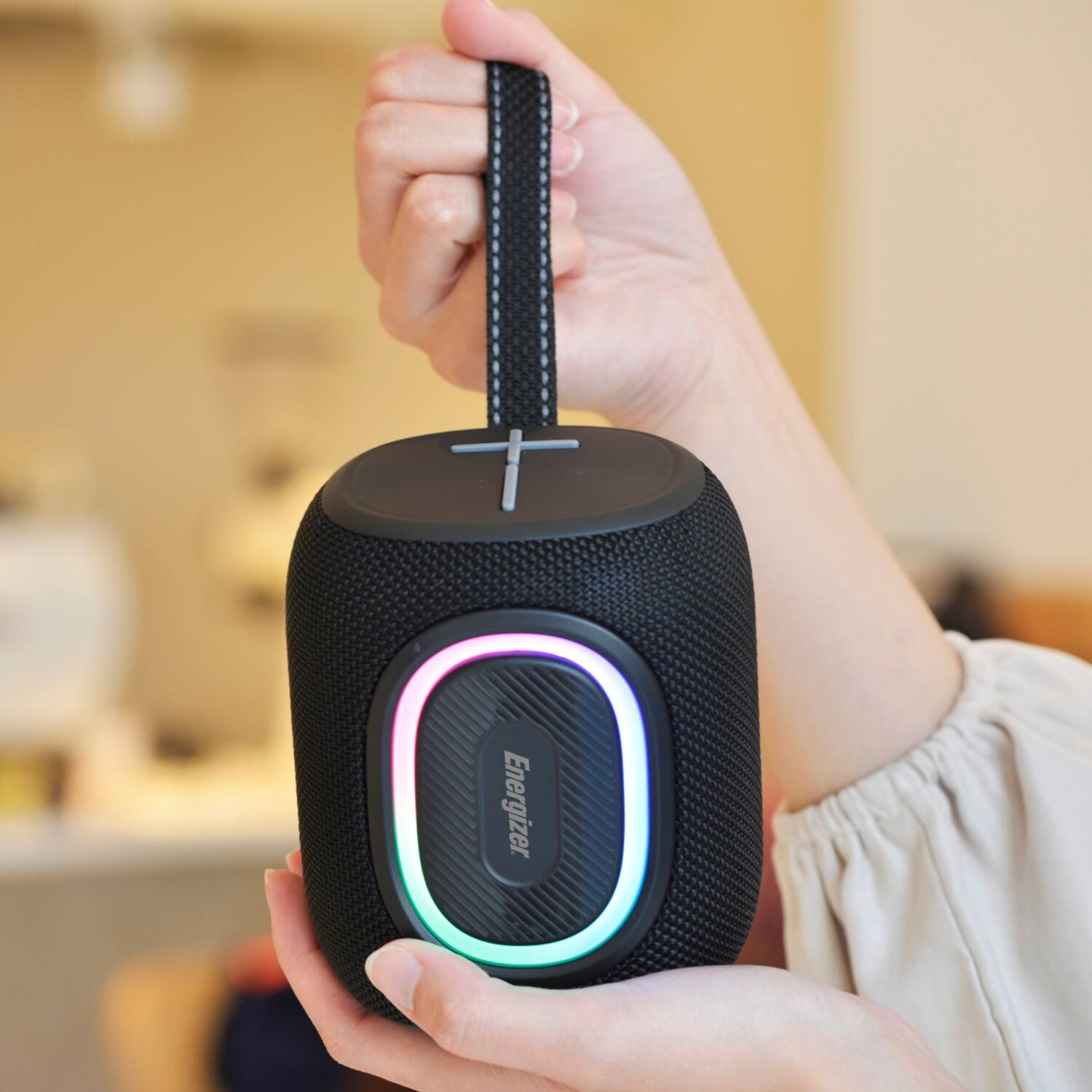 Alt View 6. Energizer - Portable Bluetooth Speaker with Power Bank BTS081 - Black.
