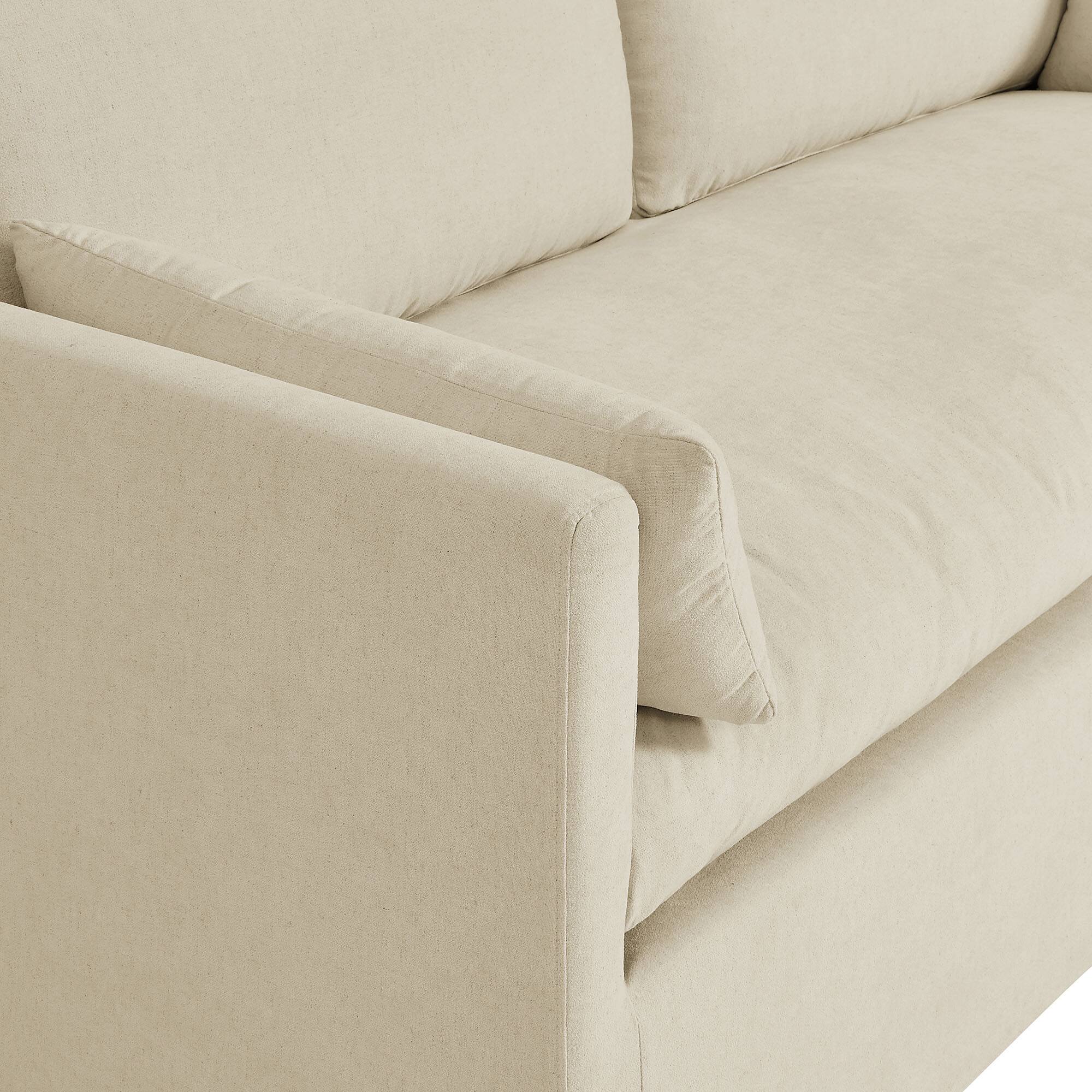 Alt View 6. Modway - Wellfleet Slipcovered Linen-Blend Loveseat by Modway - Linen.