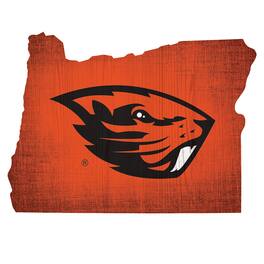 Fan Creations - Oregon State Beavers 12" Logo State Sign - Multicolor