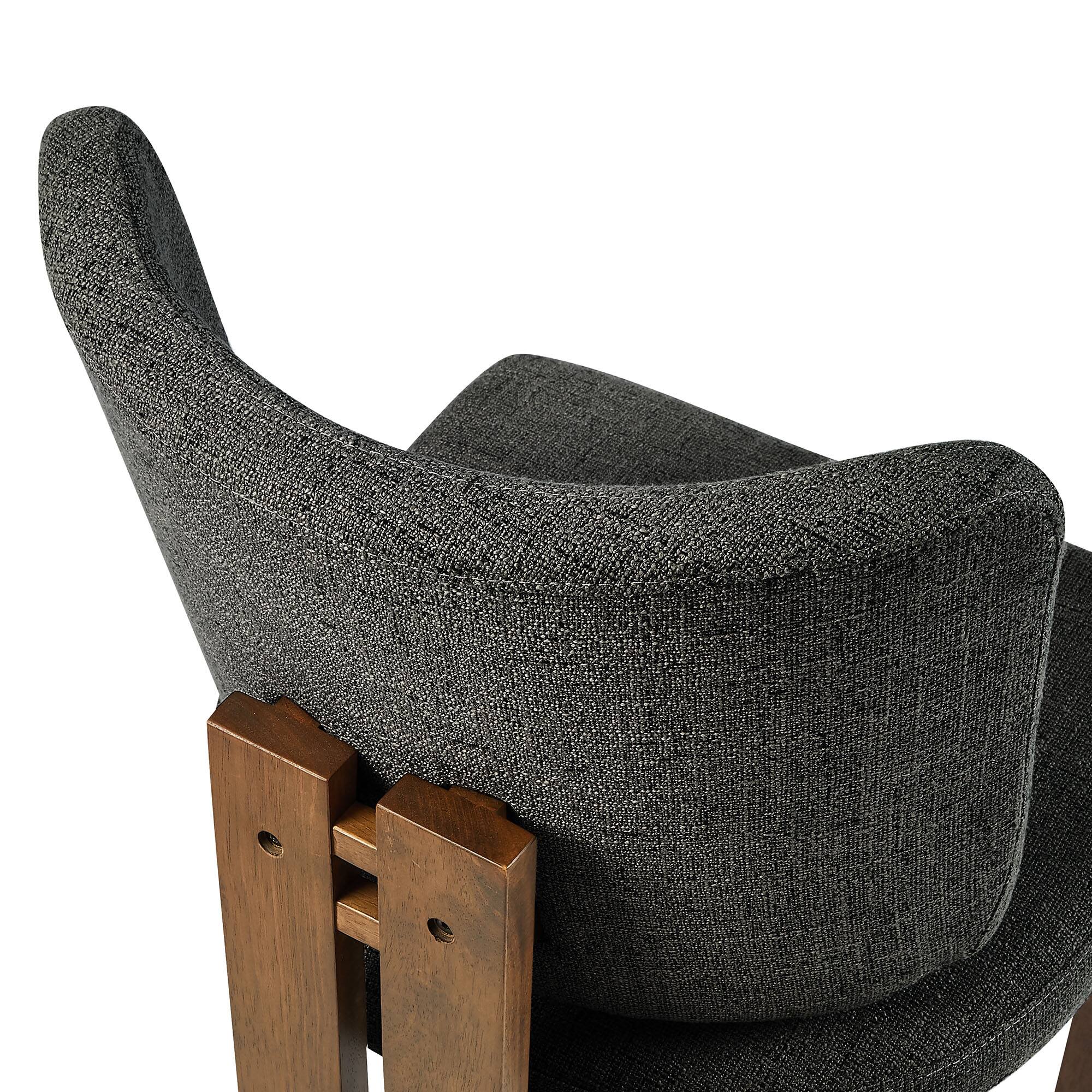 Alt View 9. Modway - Alba 7-Piece Dining Set by Modway - Walnut Charcoal.