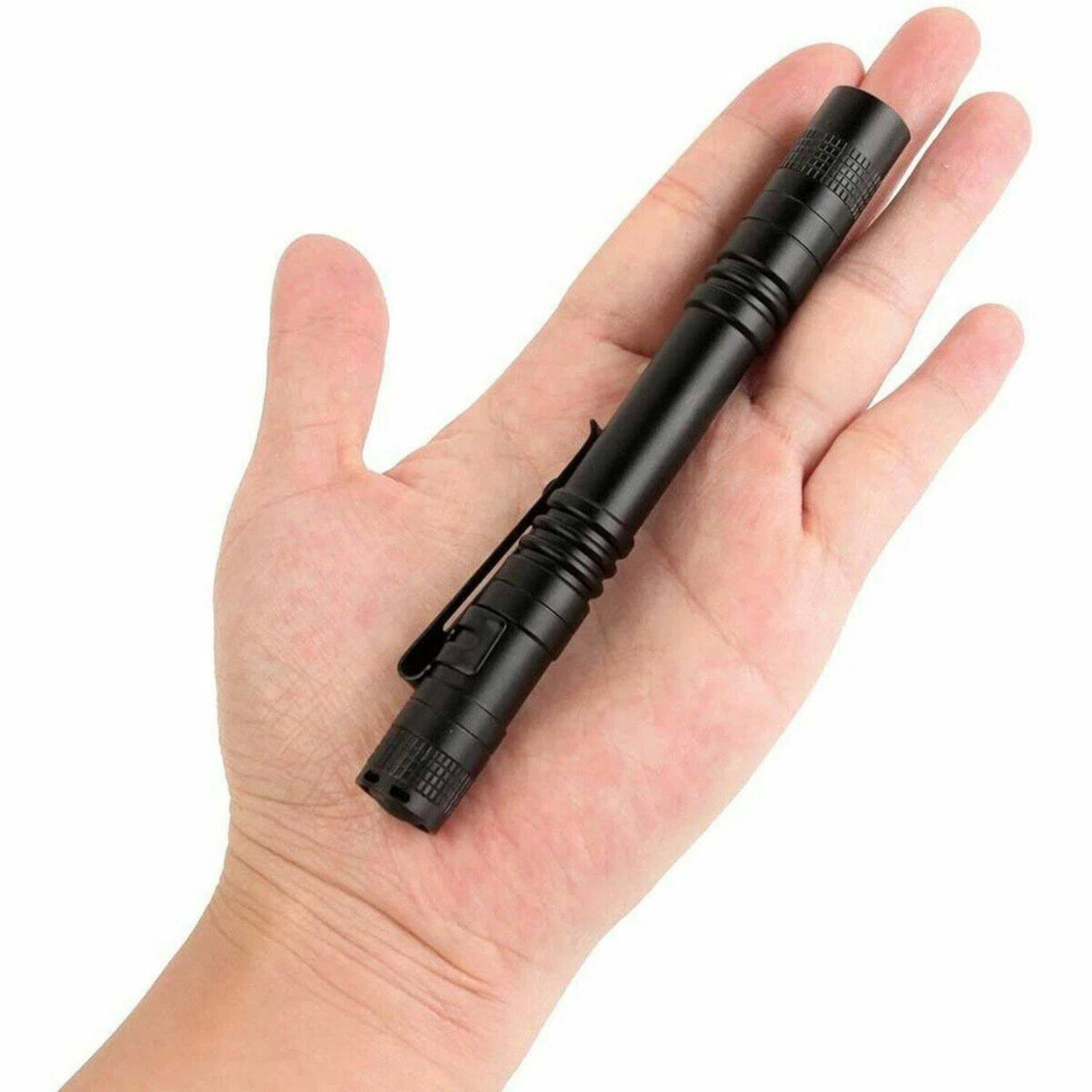 Alt View 2. Home Collection - 5Pcs LED Flashlight Portable Pen Torch Lamp with Clip Mini Pocket Penlight Set.