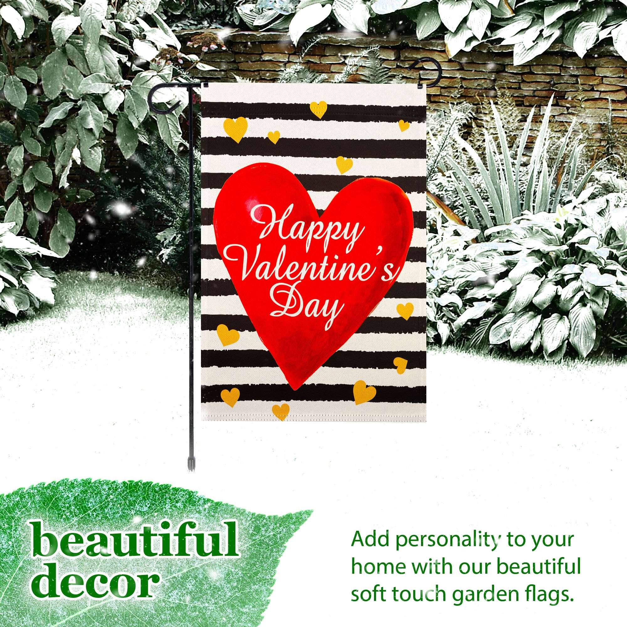 Happy Valentine's Day beautiful decor

Add personality to your home with our beautiful soft touch garden flags.