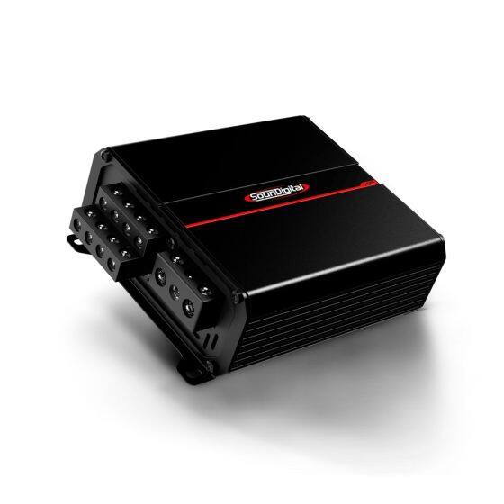 Left. SounDigital - SounDigital XP 1200.4 4 Channel 600 watt RMS at 4 Ohm Amplifier - Black.