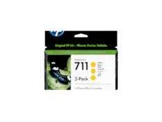 Original HP Ink – Vibrant. Precise. Reliable.
DesignJet 711
3-Pack
Yellow Jaune Gelb Amarillo
3 HP Bright Office Ink Cartridges