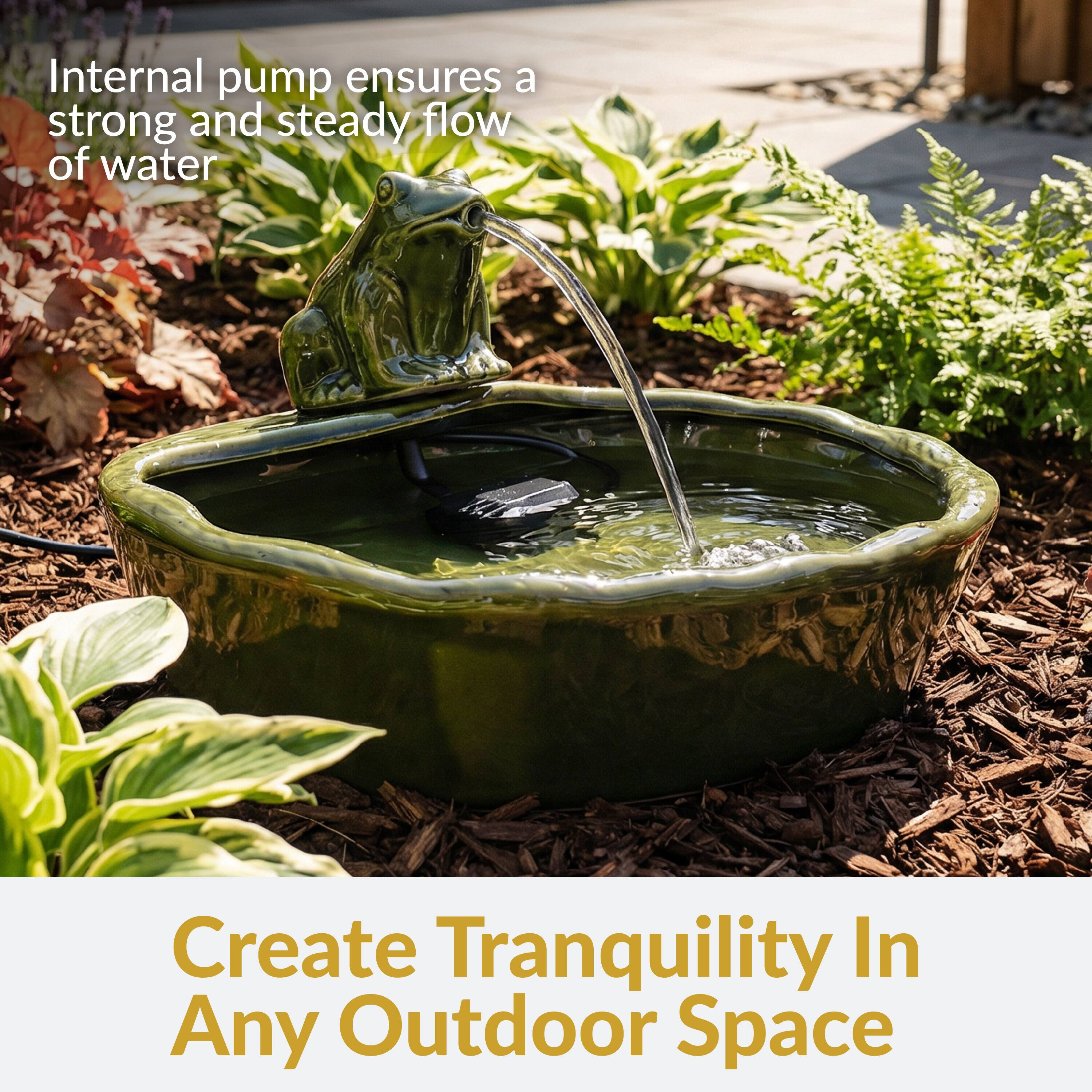 Internal pump ensures a strong and steady flow of water

Create Tranquility In Any Outdoor Space