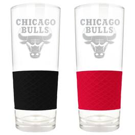 Great American Products - Chicago Bulls 22oz. Logo Score Pint Glass Two-Piece Set - Multicolor