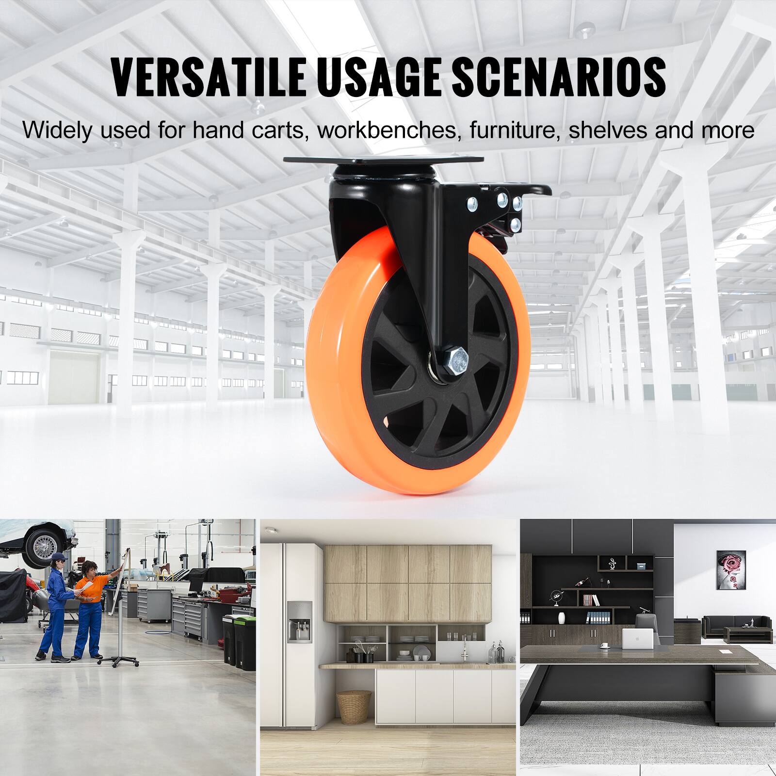 VERSATILE USAGE SCENARIOS  
Widely used for hand carts, workbenches, furniture, shelves and more