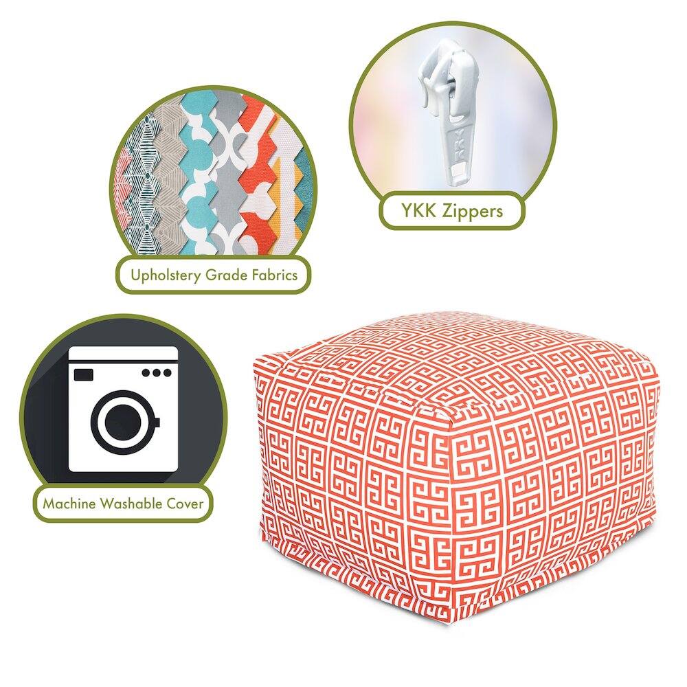 - Upholstery Grade Fabrics
- YKK Zippers
- Machine Washable Cover