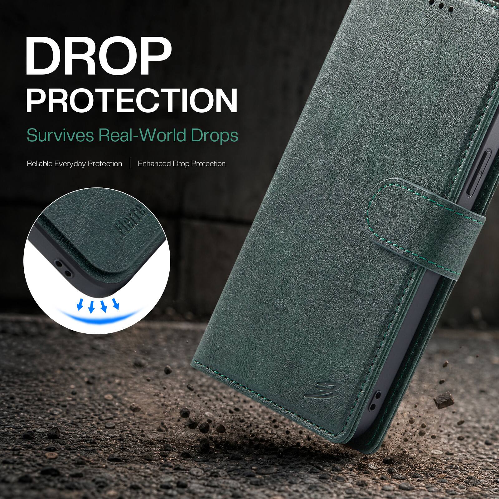 DROP PROTECTION  
Survives Real-World Drops  
Reliable Everyday Protection | Enhanced Drop Protection