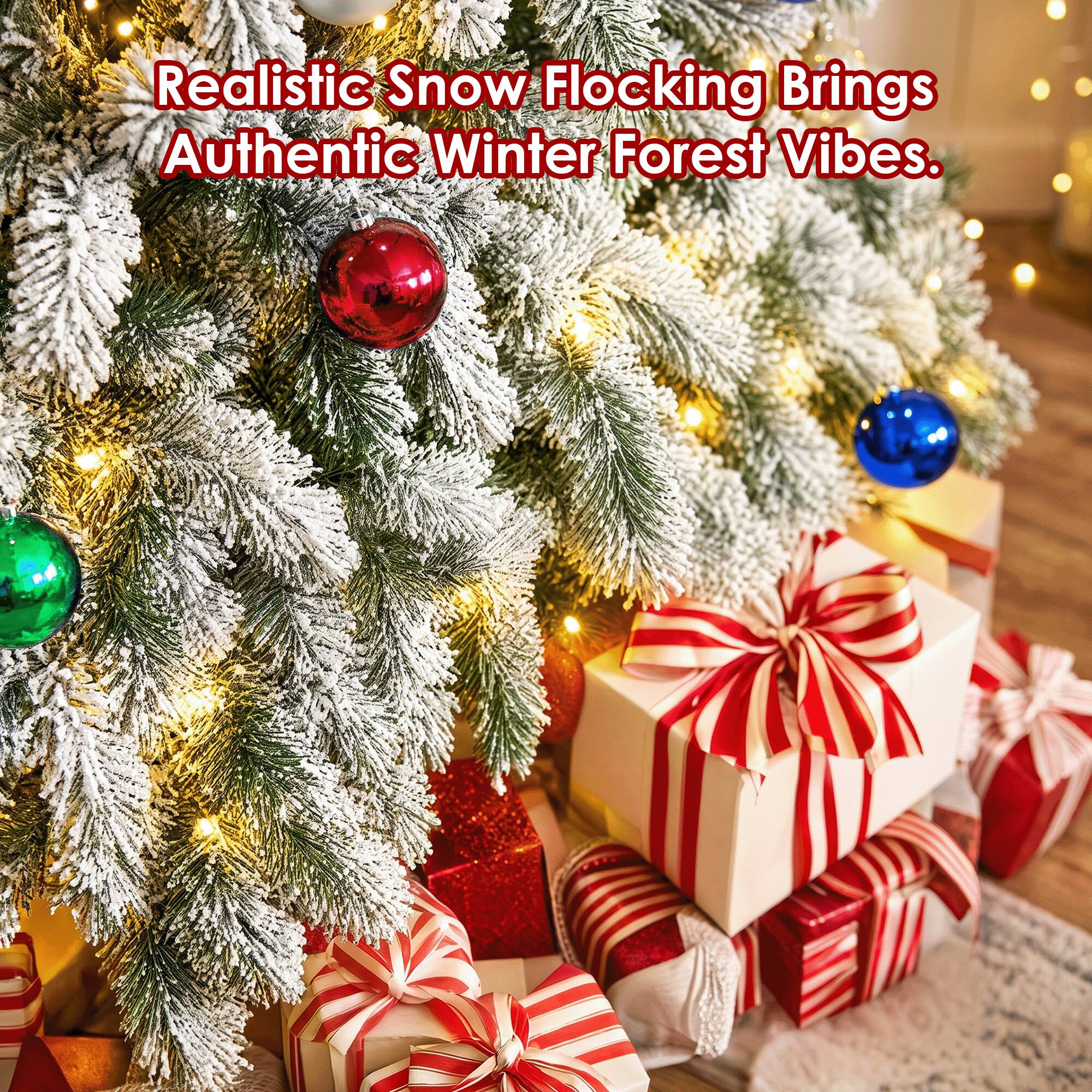 Realistic Snow Flocking Brings Authentic Winter Forest Vibes.