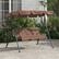 Angle. Outsunny - Outdoor Patio Swing Chair w/ Cushion, Steel Frame Stand, Adjustable Tilt Canopy for Patio, Garden.