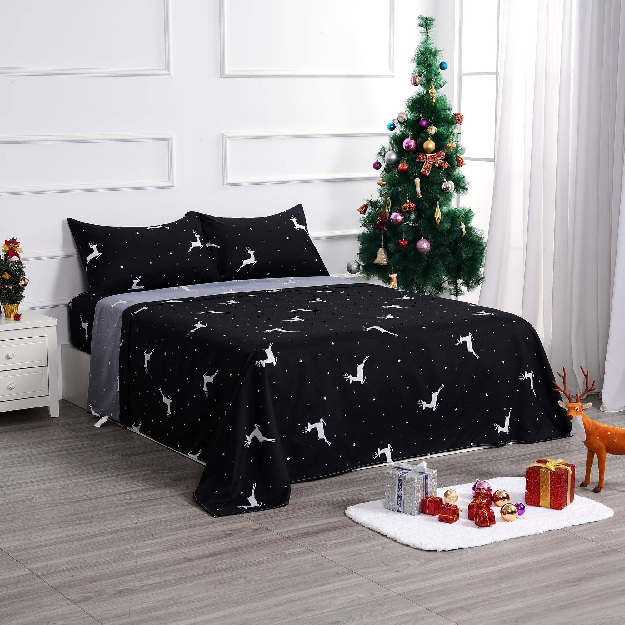 Reindeers/Stars Printed-Full