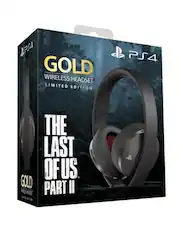 P4 GOLD WIRELESS HEADSET LIMITED EDITION PS4 THE LAST OF US GOLD PART II