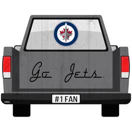 Fan Creations - Winnipeg Jets 12'' x 12'' Truck Back D-cor - Multicolor