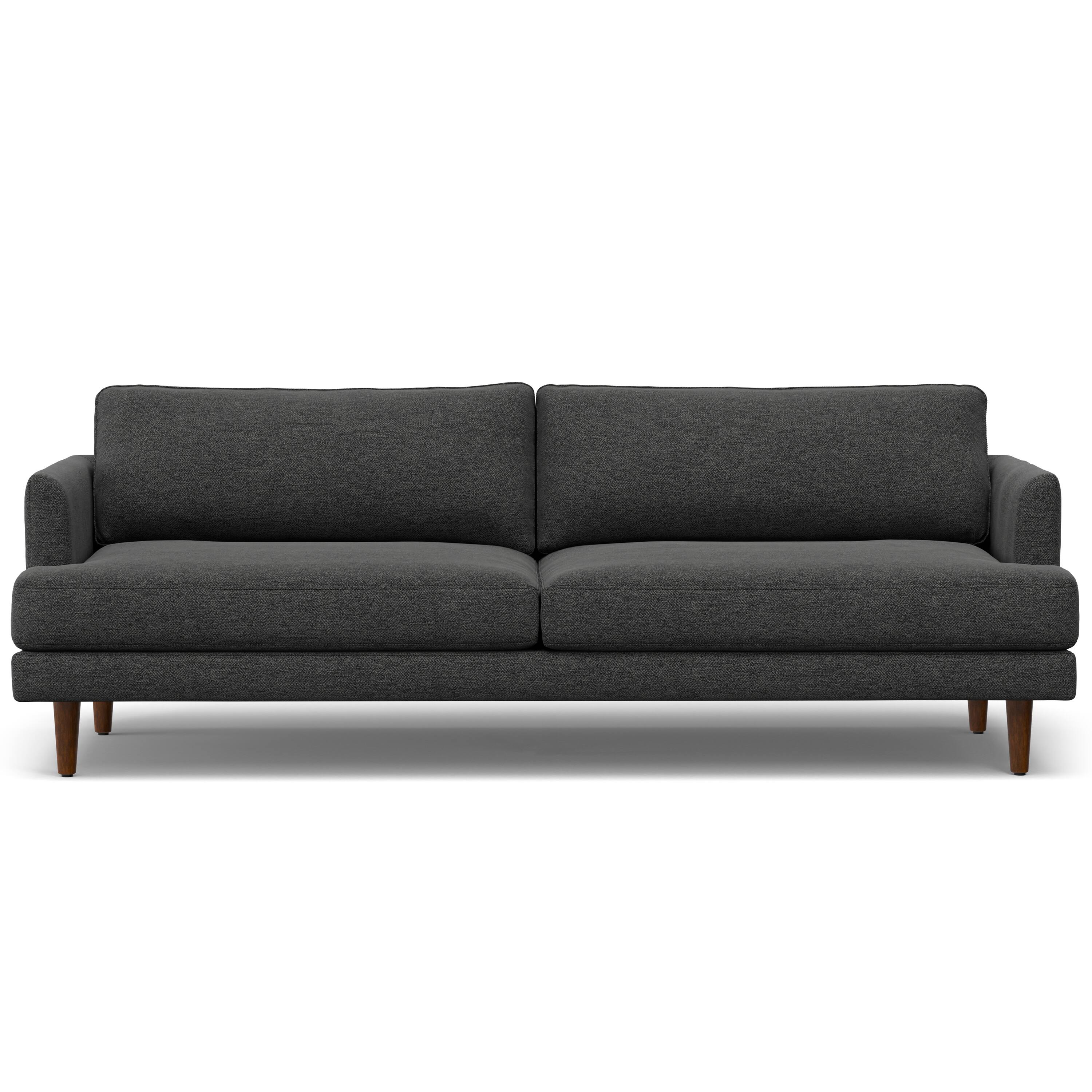 Simpli Home - Livingston 90 inch Wide Mid-Century Modern Sofa in Charcoal Grey Woven-Blend Fabric - Charcoal Grey price history on PriceWatchPro